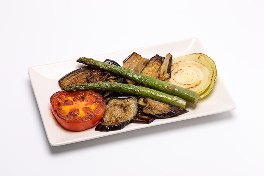 Surtido de verduras a la plancha.